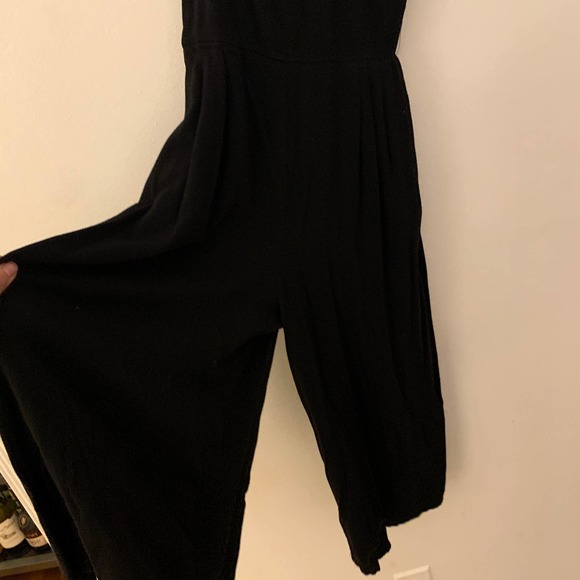 Xhilaration Solid Black Sleeveless Square Neck Jumpsuit S - Picture 4 of 10